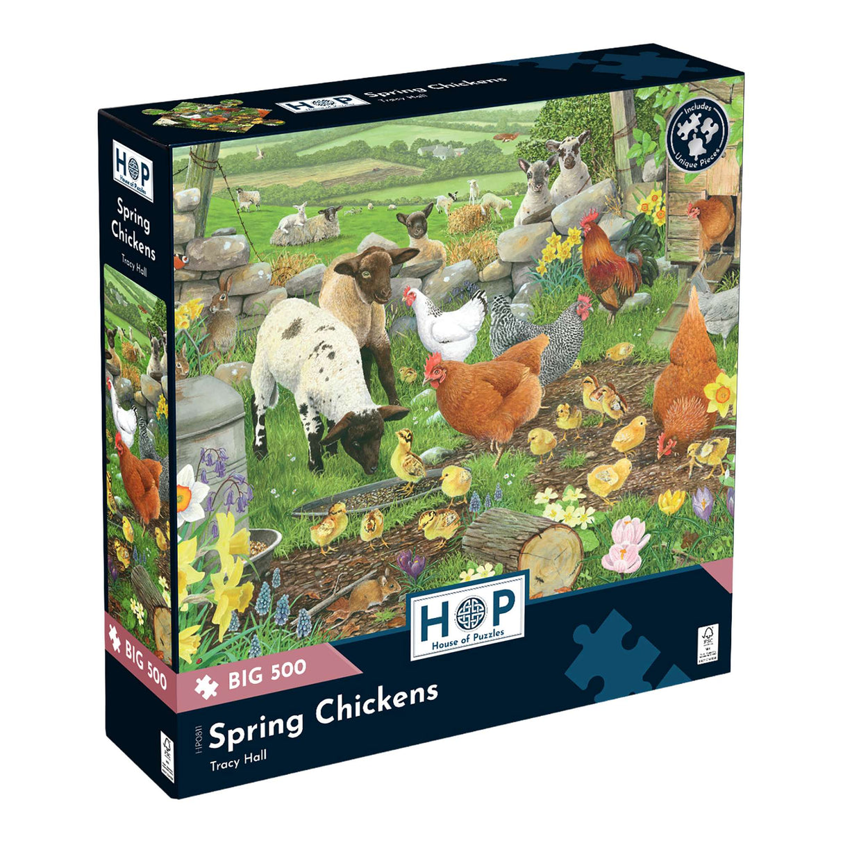 Spring Chickens BIG 500 Jigsaw Puzzle
