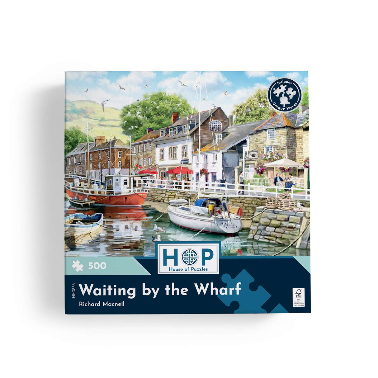 Waiting by the Wharf 500 Piece Jigsaw Puzzle