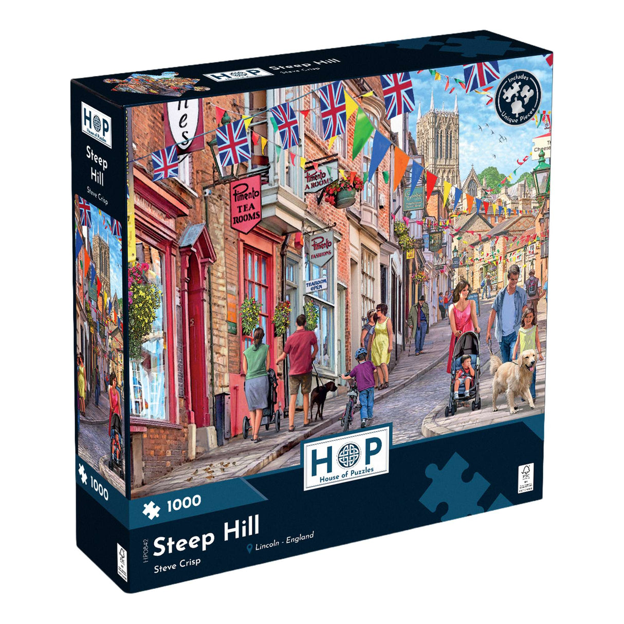 Steep Hill 1000 Piece Puzzle - Damaged Box