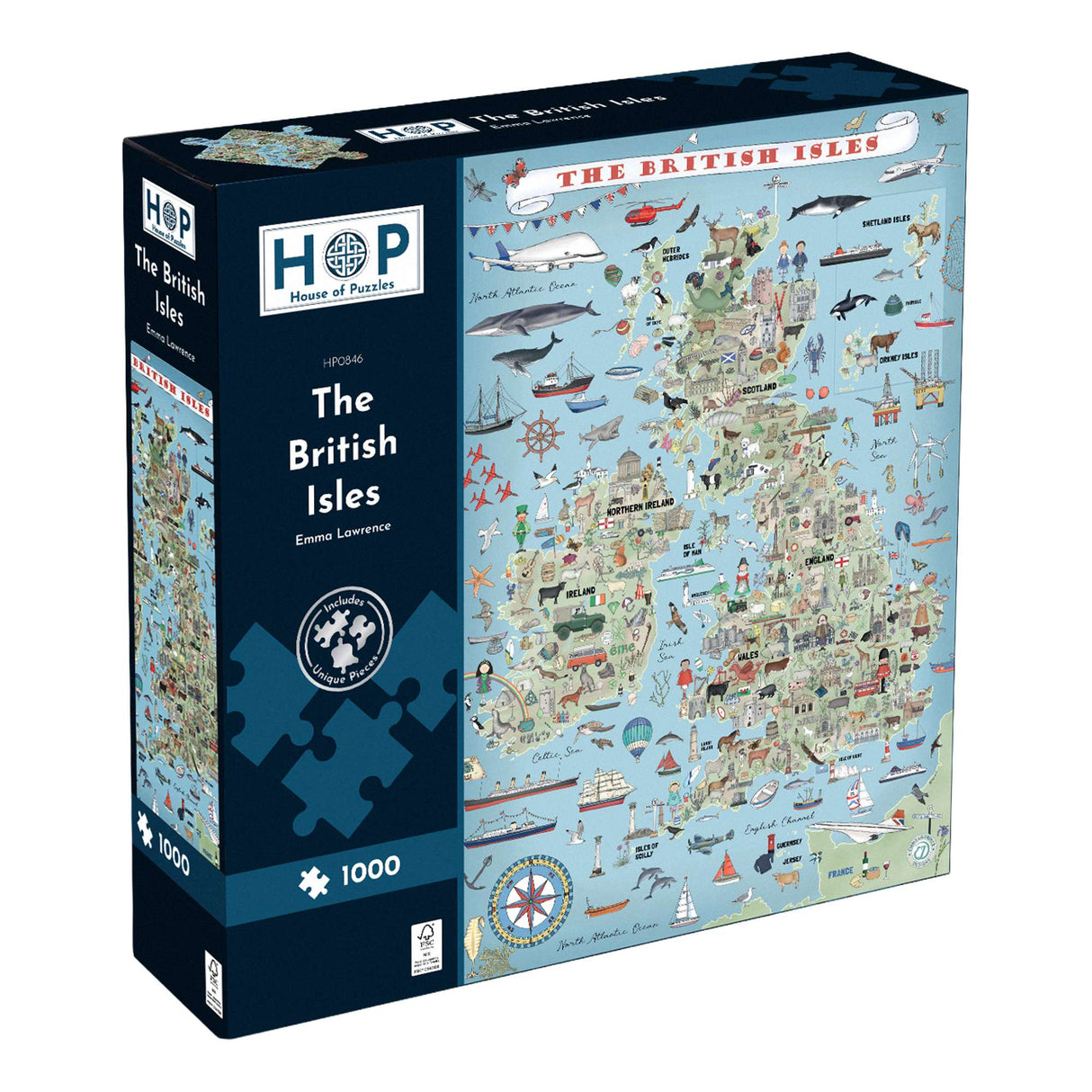 The British Isles 1000 Piece Jigsaw Puzzle