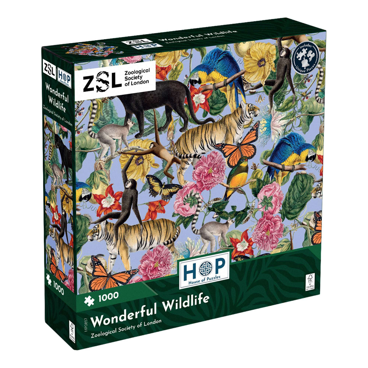ZSL Wonderful Wildlife 1000 Piece Jigsaw Puzzle