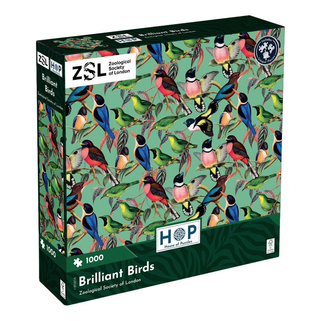ZSL Brilliant Birds 1000 Piece Jigsaw Puzzle