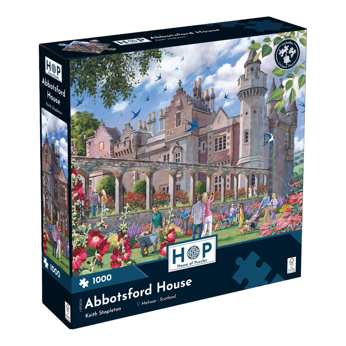 Abbotsford House 1000 Piece Jigsaw Puzzle