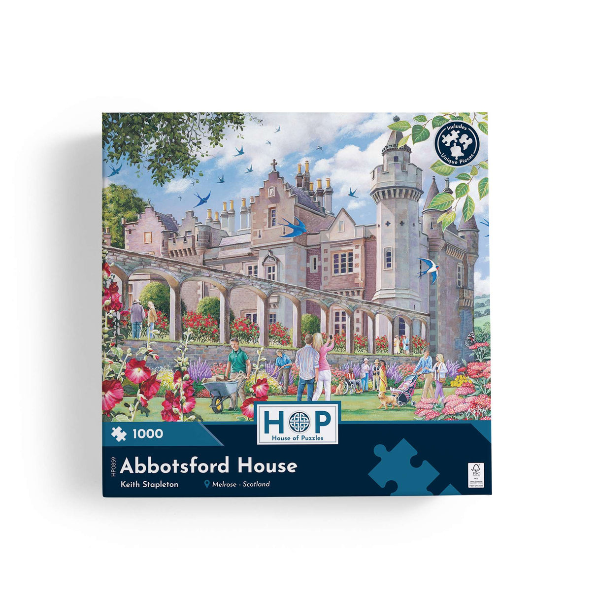 Abbotsford House 1000 Piece Jigsaw Puzzle
