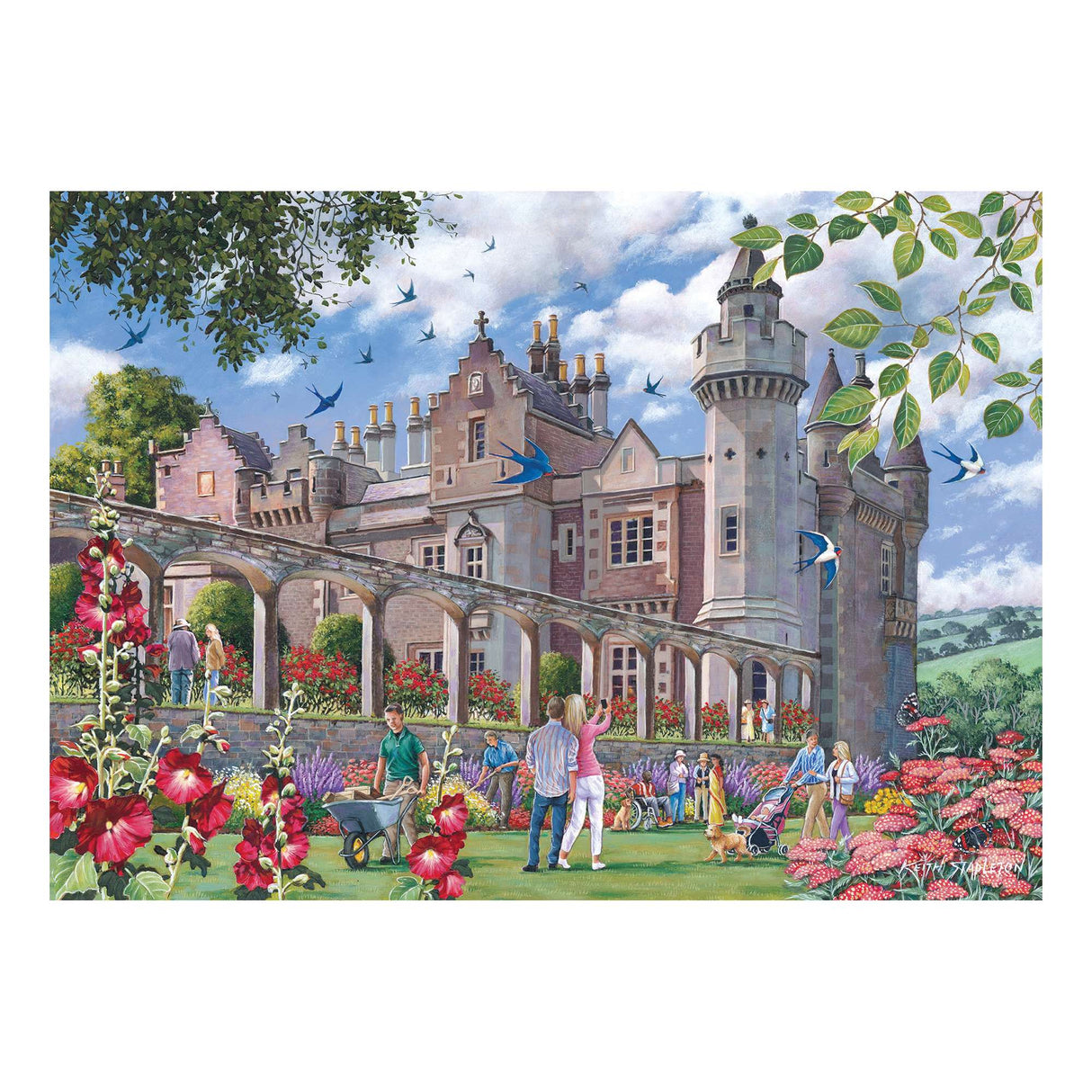 Abbotsford House 1000 Piece Jigsaw Puzzle