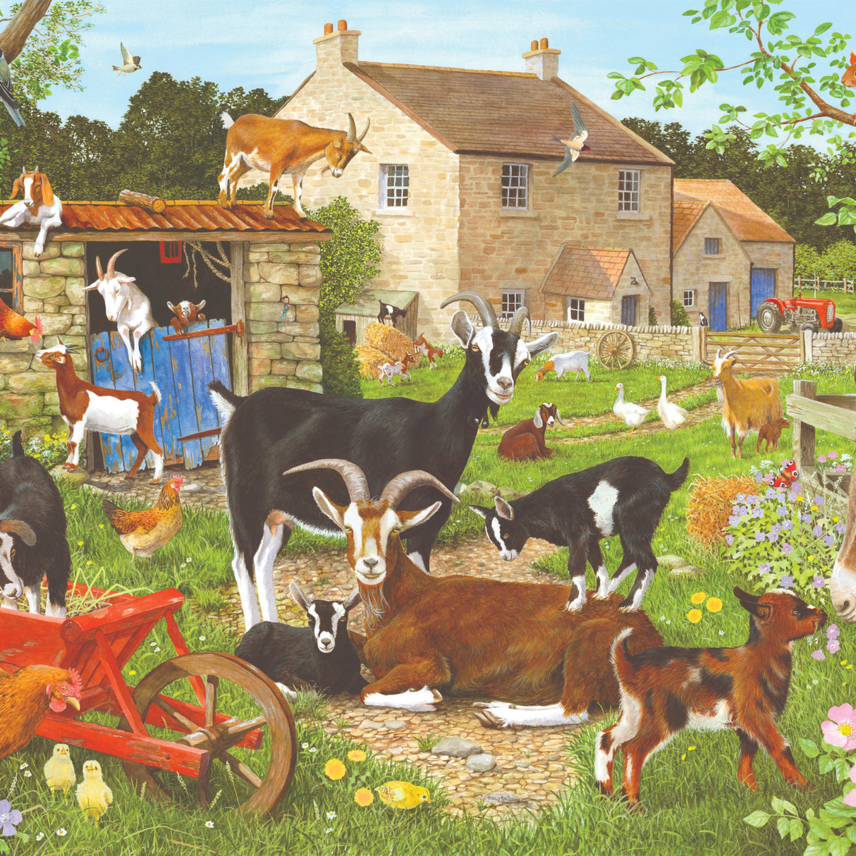 Nanny, Billy & the Kids BIG 500 Jigsaw Puzzle