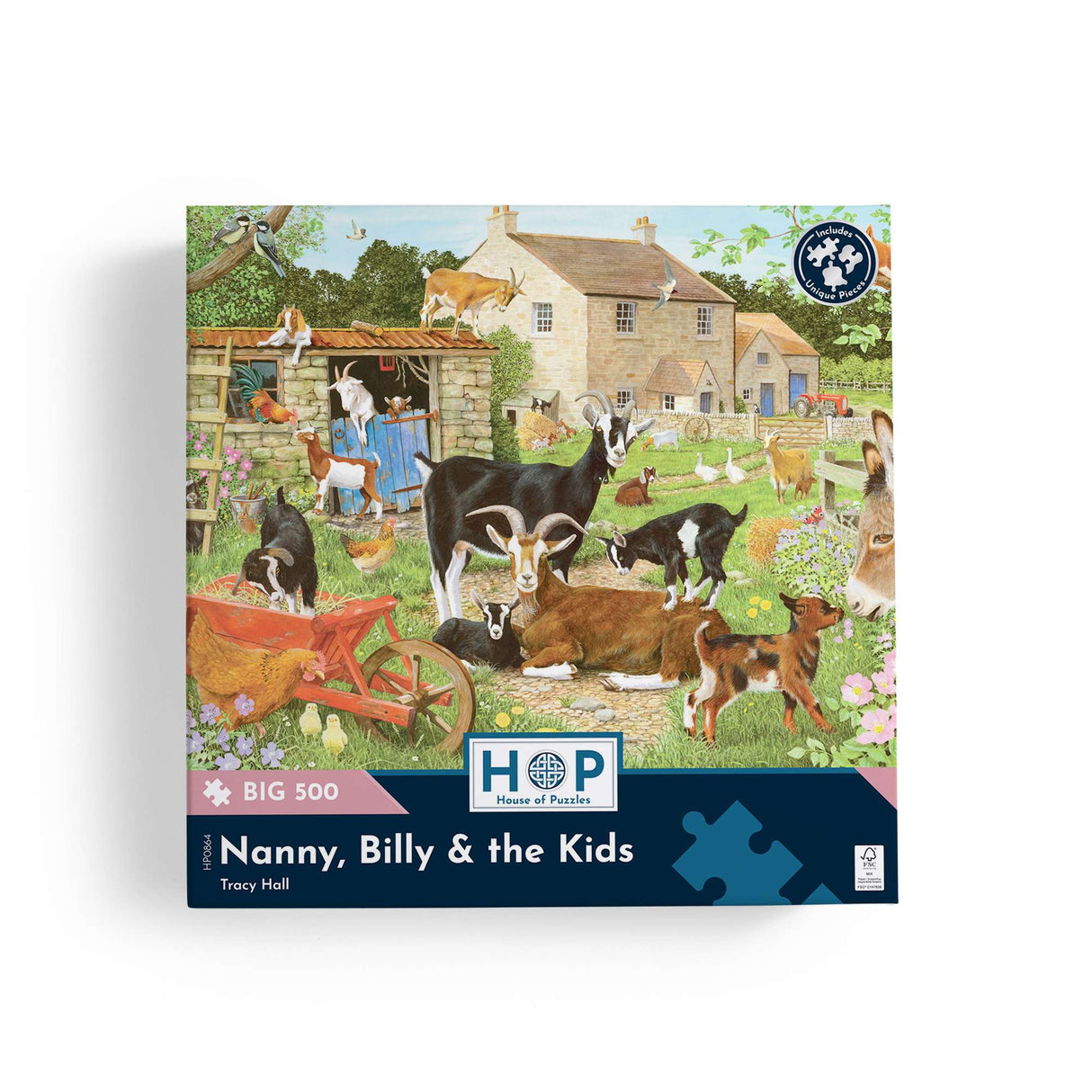 Nanny, Billy & the Kids BIG 500 Jigsaw Puzzle