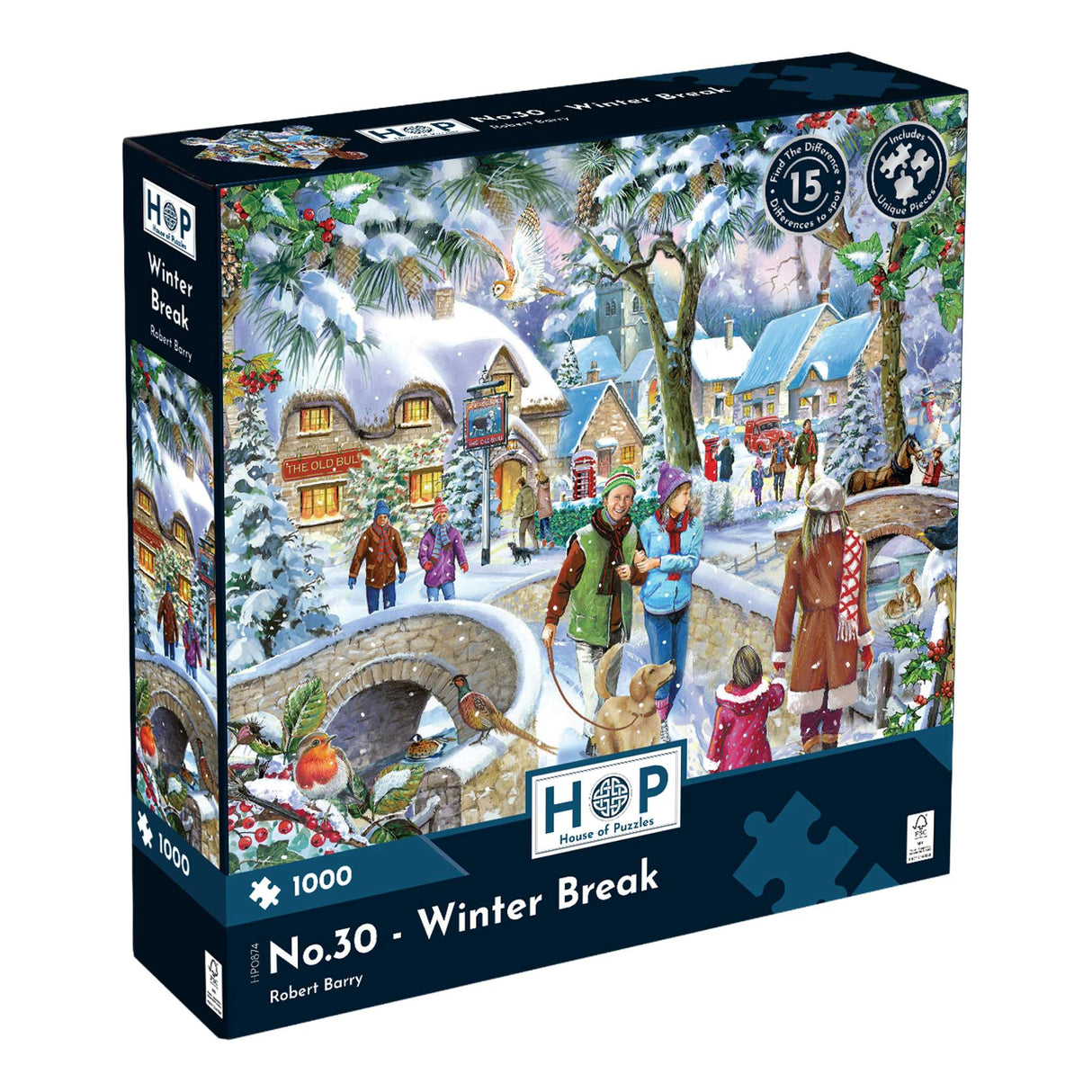 No.30 Winter Break Find The Difference 1000 Piece Jigsaw Puzzle
