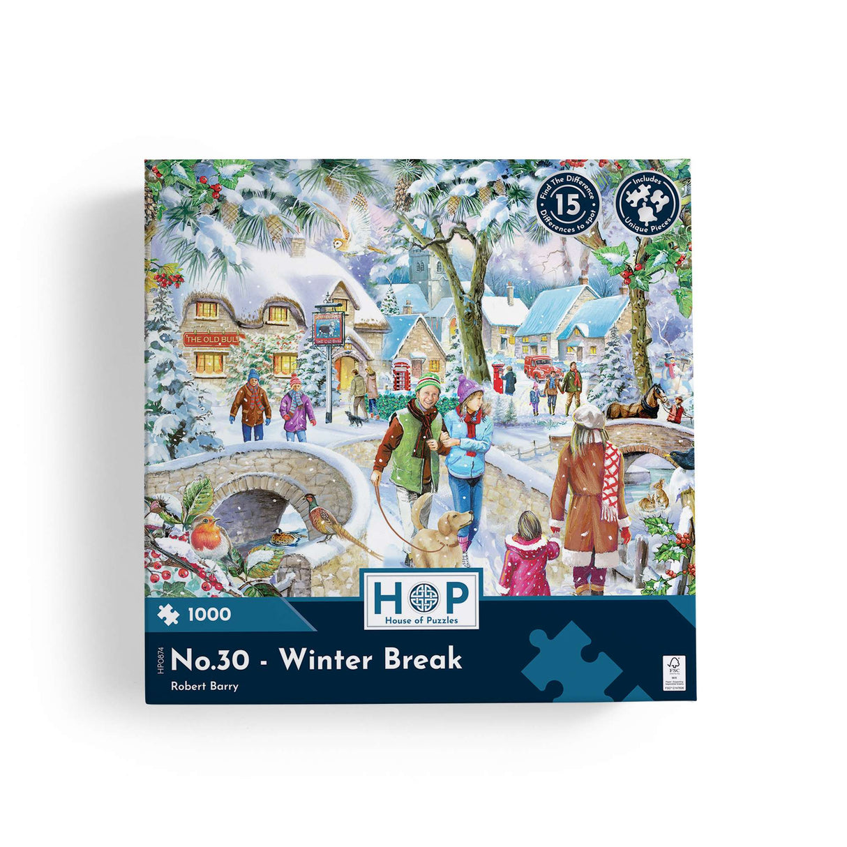 No.30 Winter Break Find The Difference 1000 Piece Jigsaw Puzzle