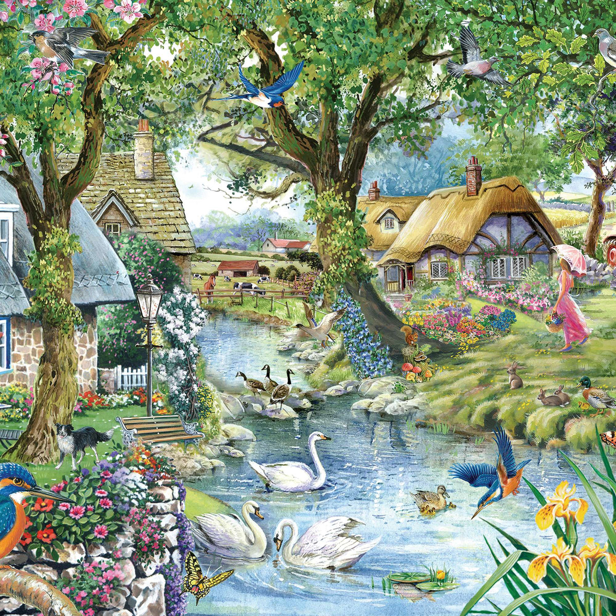 Kingfisher Cottage BIG 500 Jigsaw Puzzle
