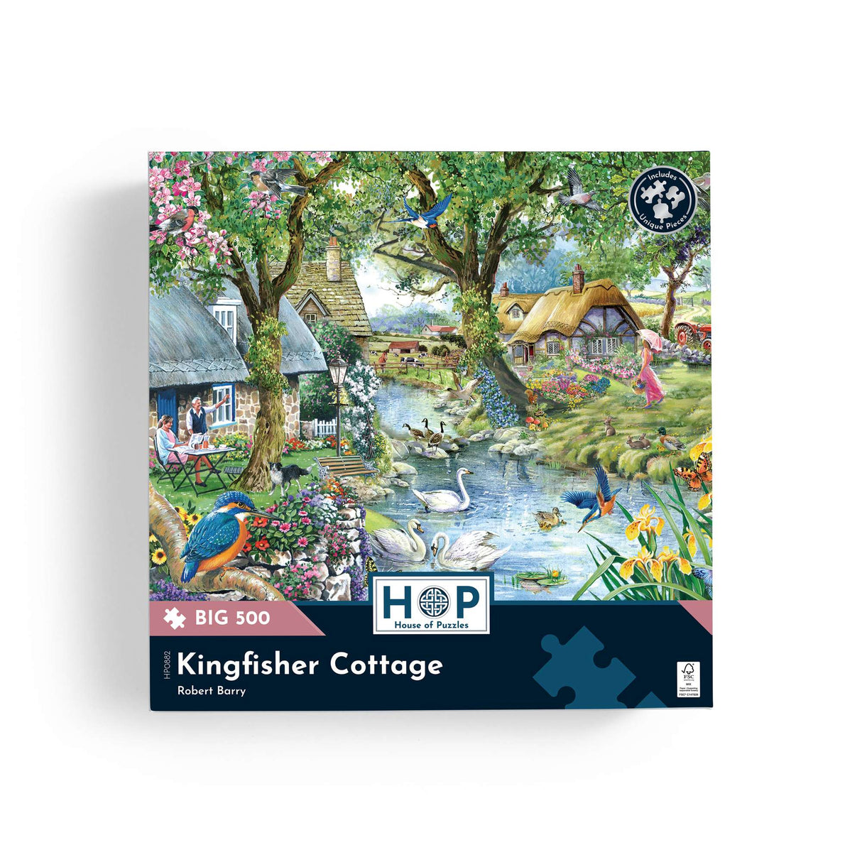 Kingfisher Cottage BIG 500 Jigsaw Puzzle