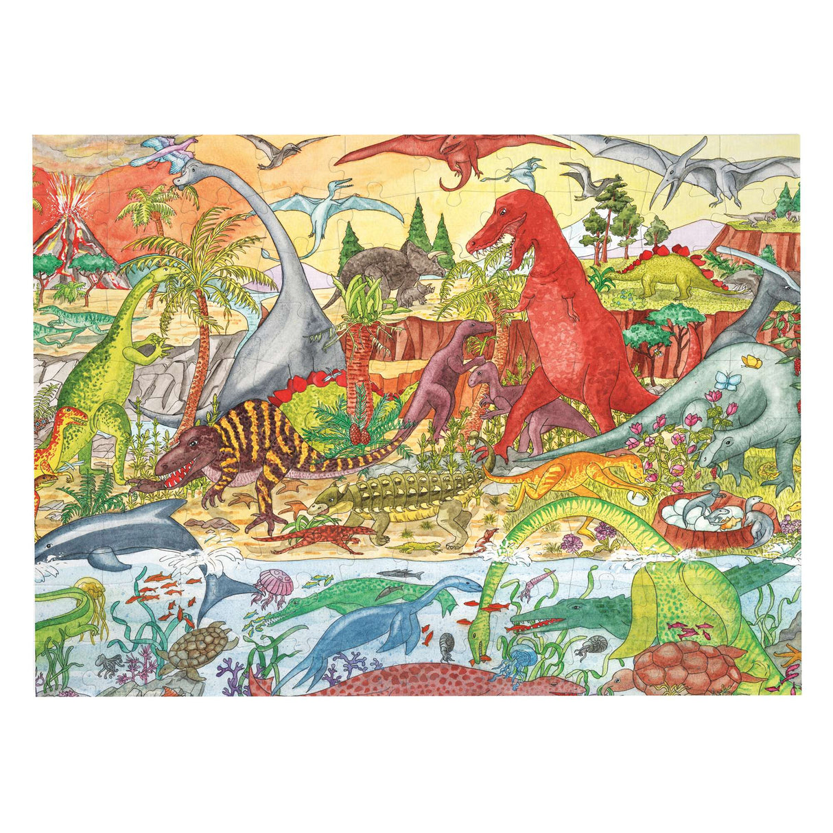 World of Dinosaurs 100 Piece Jigsaw Puzzle