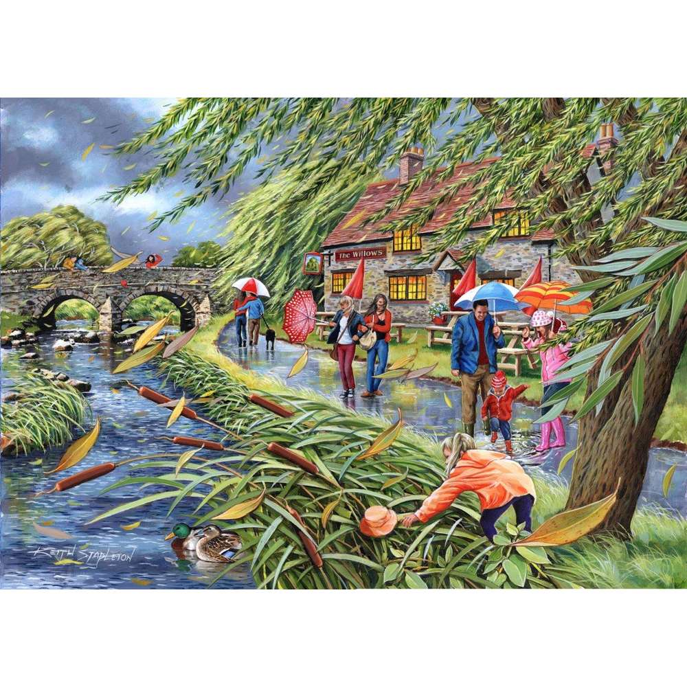 Wind at the Willows - 1000 Piece Jigsaw Puzzle