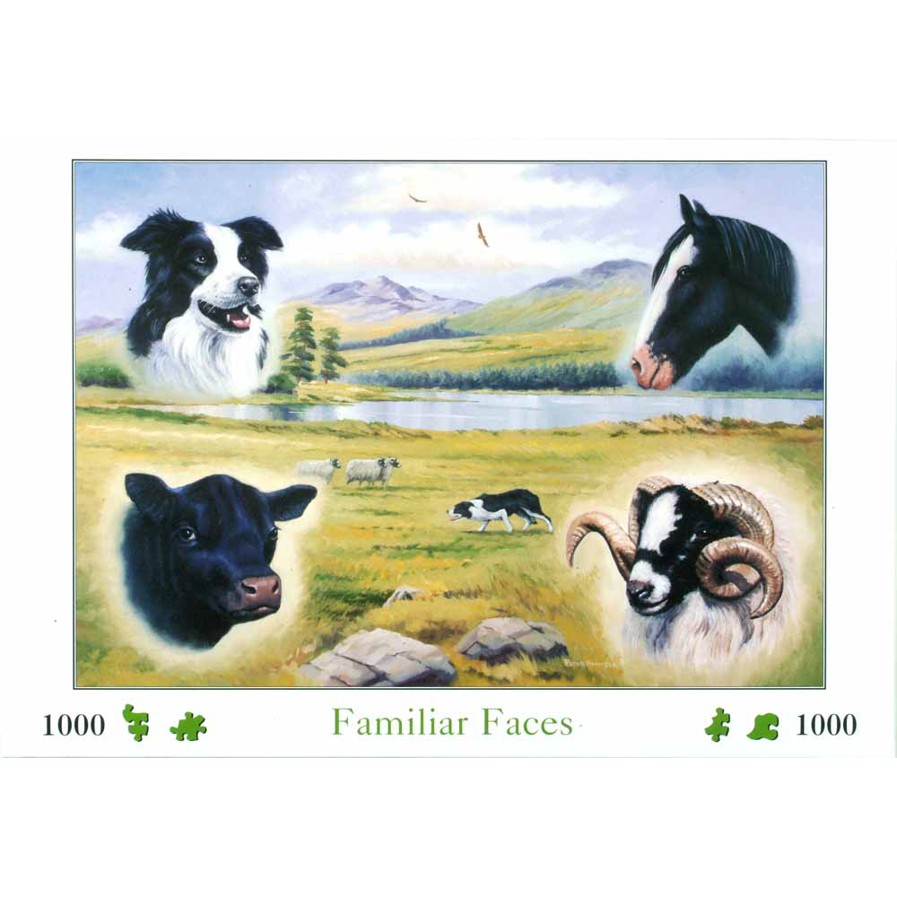 Familiar Faces - 1000 Piece Jigsaw Puzzle