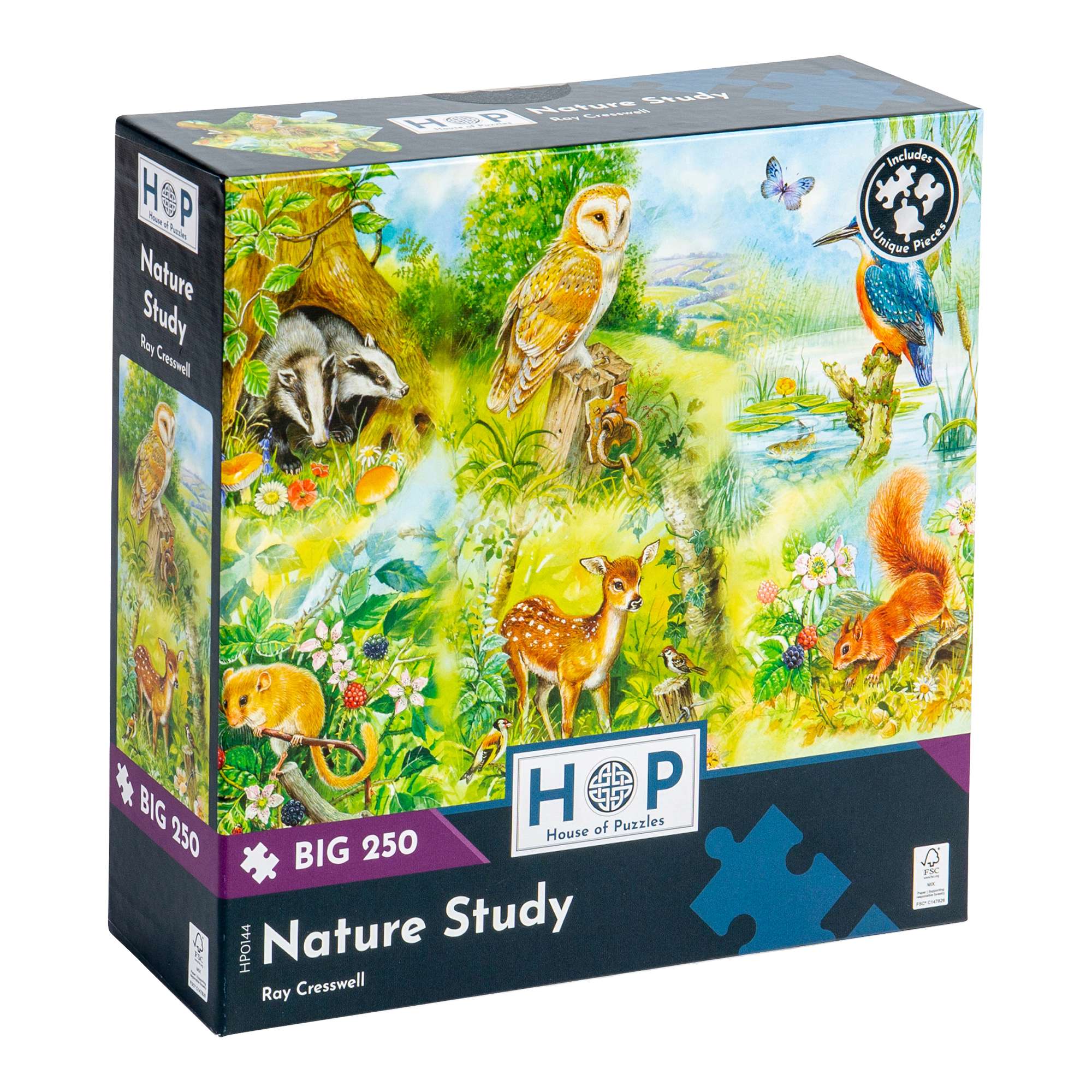 Nature Study BIG 250 | Animals and Wildlife Jigsaw | House of Puzzles