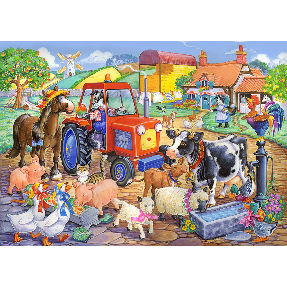 Farm Friends - 80 Piece Jigsaw Puzzle