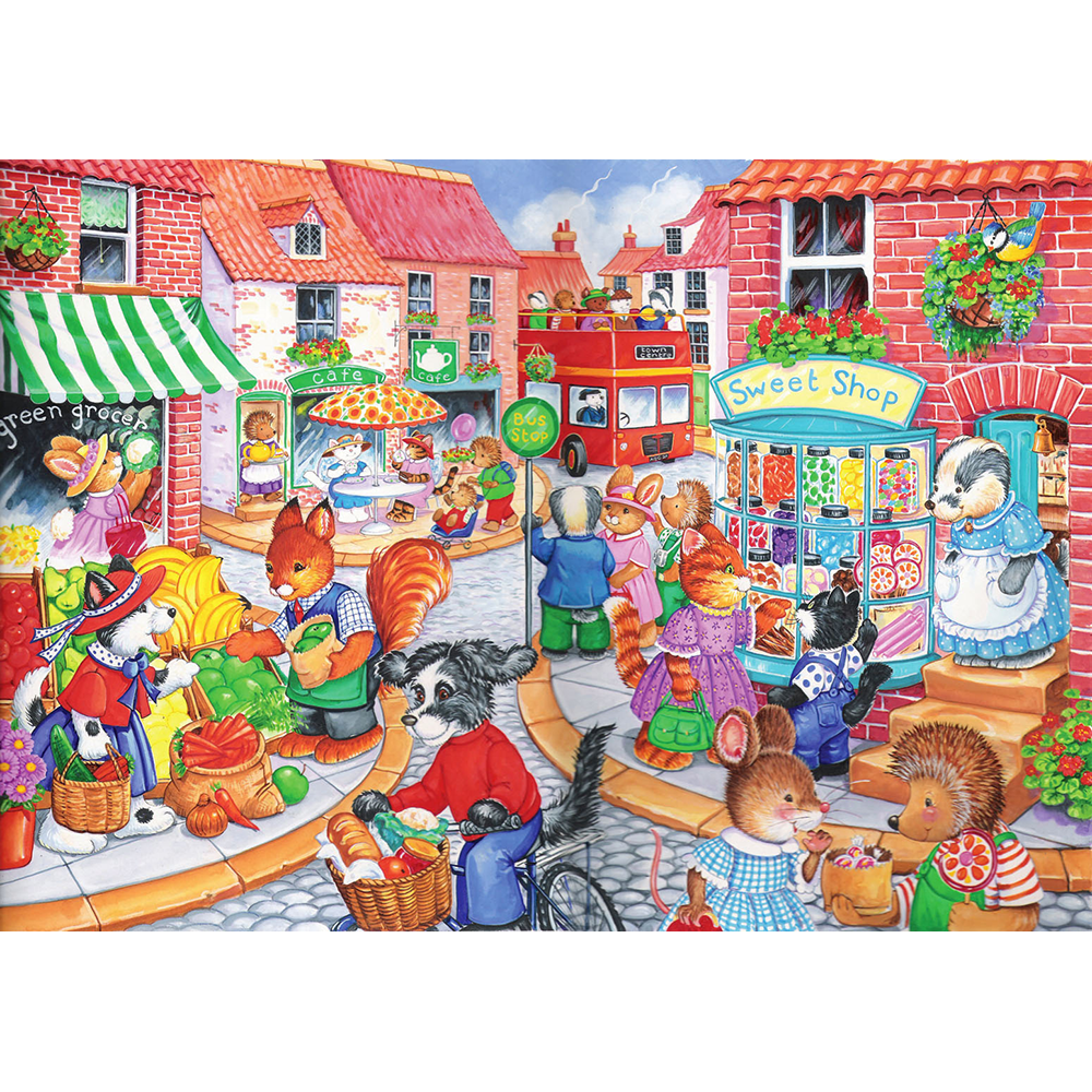 In The Town - 80 Piece Jigsaw Puzzle