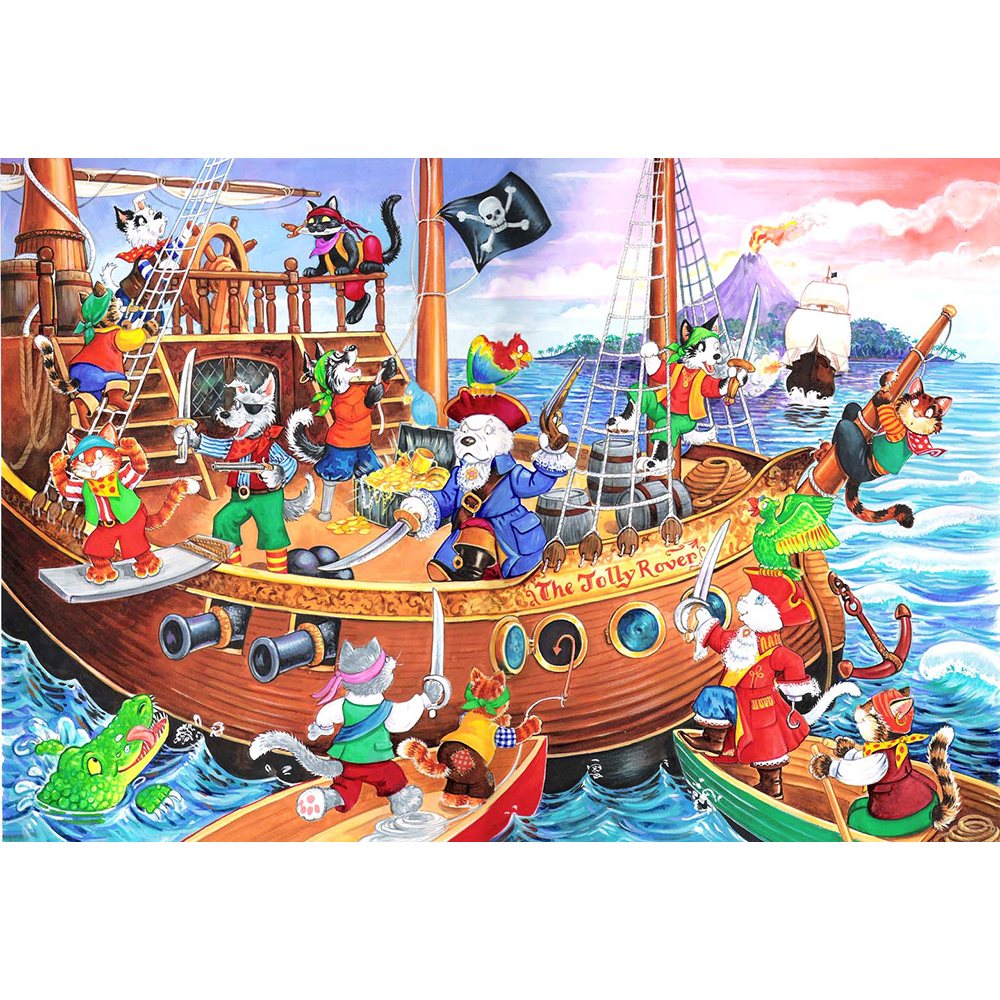 Pirates Ahoy - 80 Piece Jigsaw Puzzle