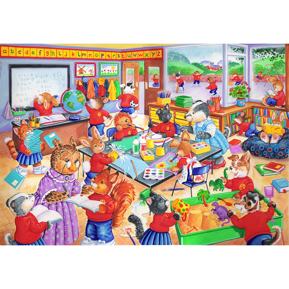 School Days - 80 Piece Jigsaw Puzzle