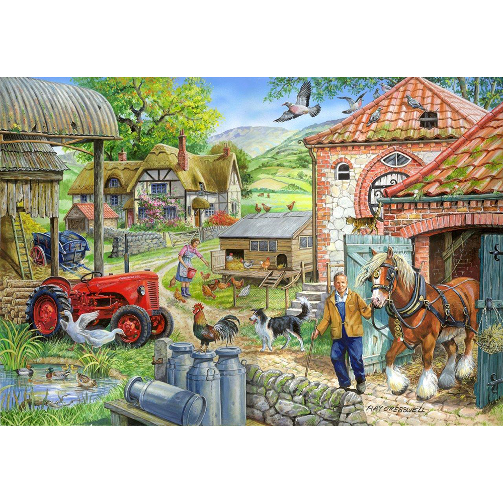 Manor Farm - 1000 Piece Jigsaw Puzzle