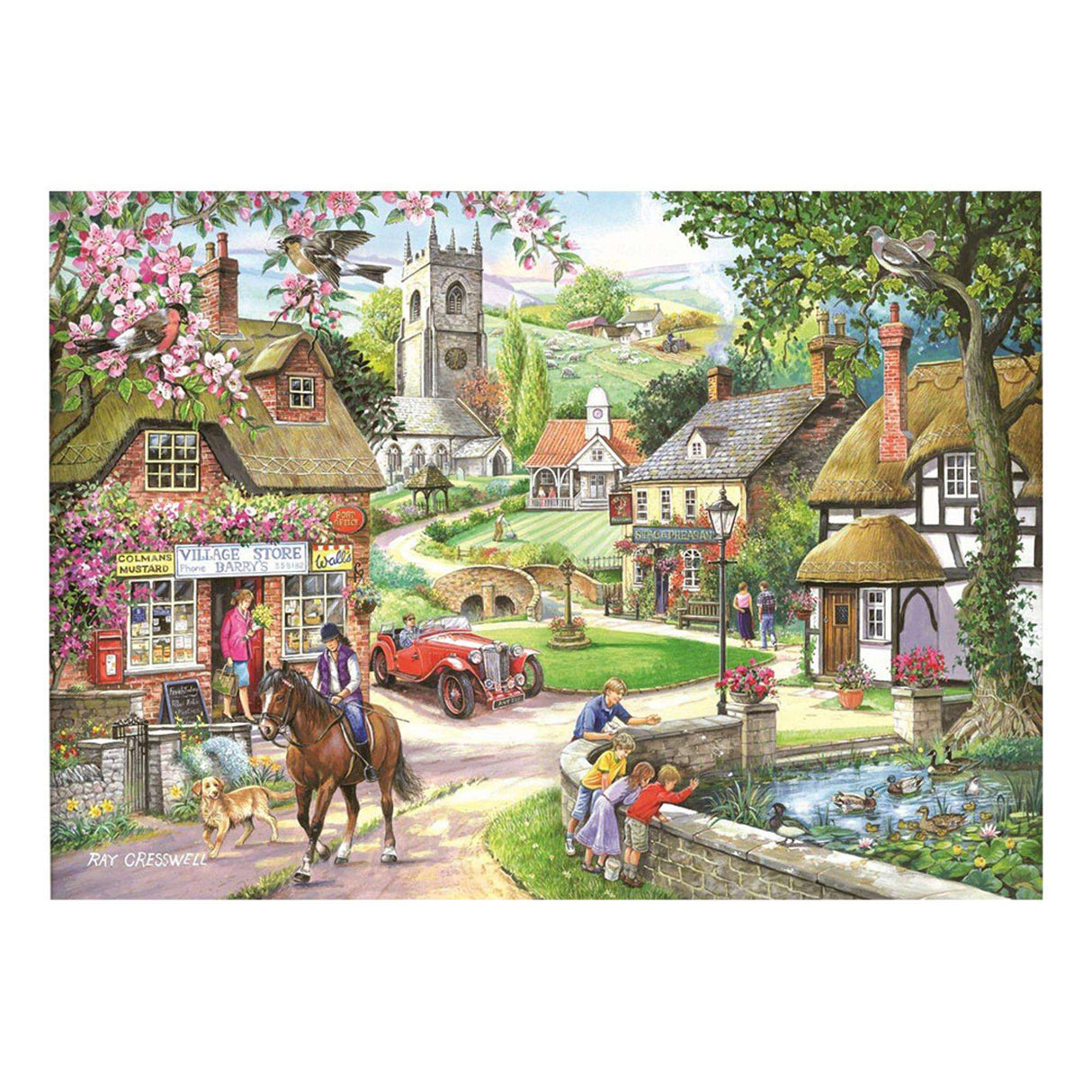 Feeding The Ducks - 1000 Piece Jigsaw Puzzle