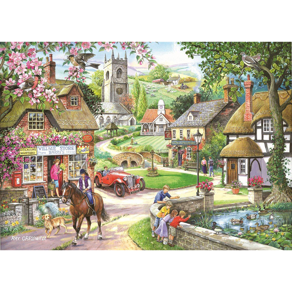 Feeding The Ducks - 1000 Piece Jigsaw Puzzle