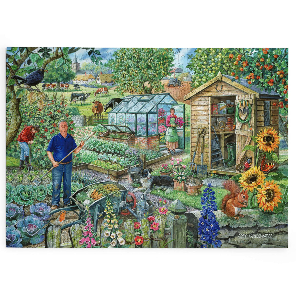 At The Allotment - BIG 500 Piece Jigsaw Puzzle