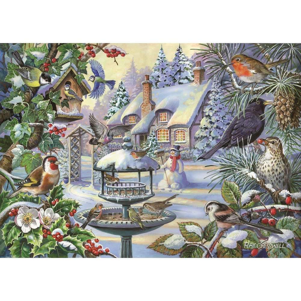 Winter Birds - BIG 500 Piece Jigsaw Puzzle