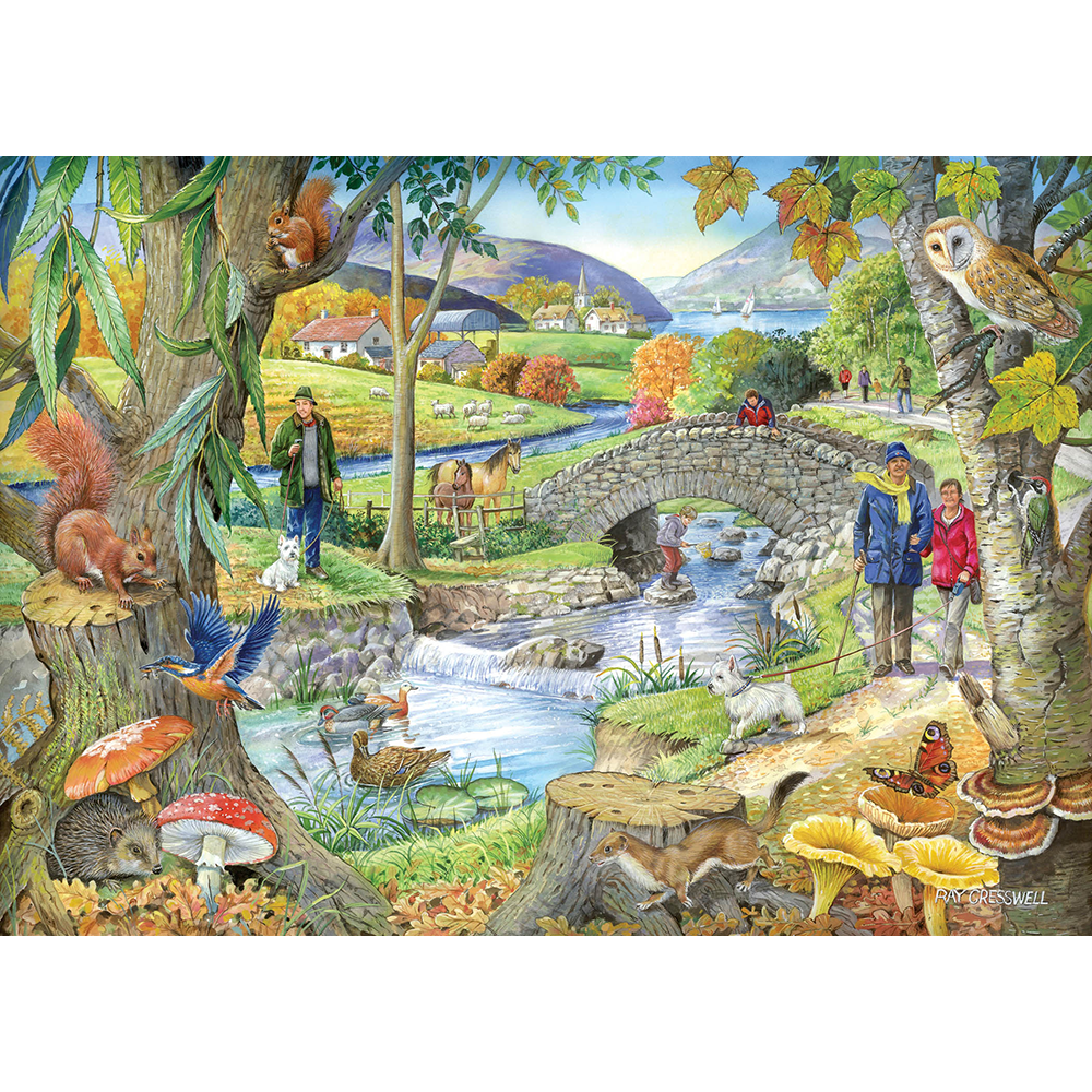 Riverside Walk - 1000 Piece Jigsaw Puzzle