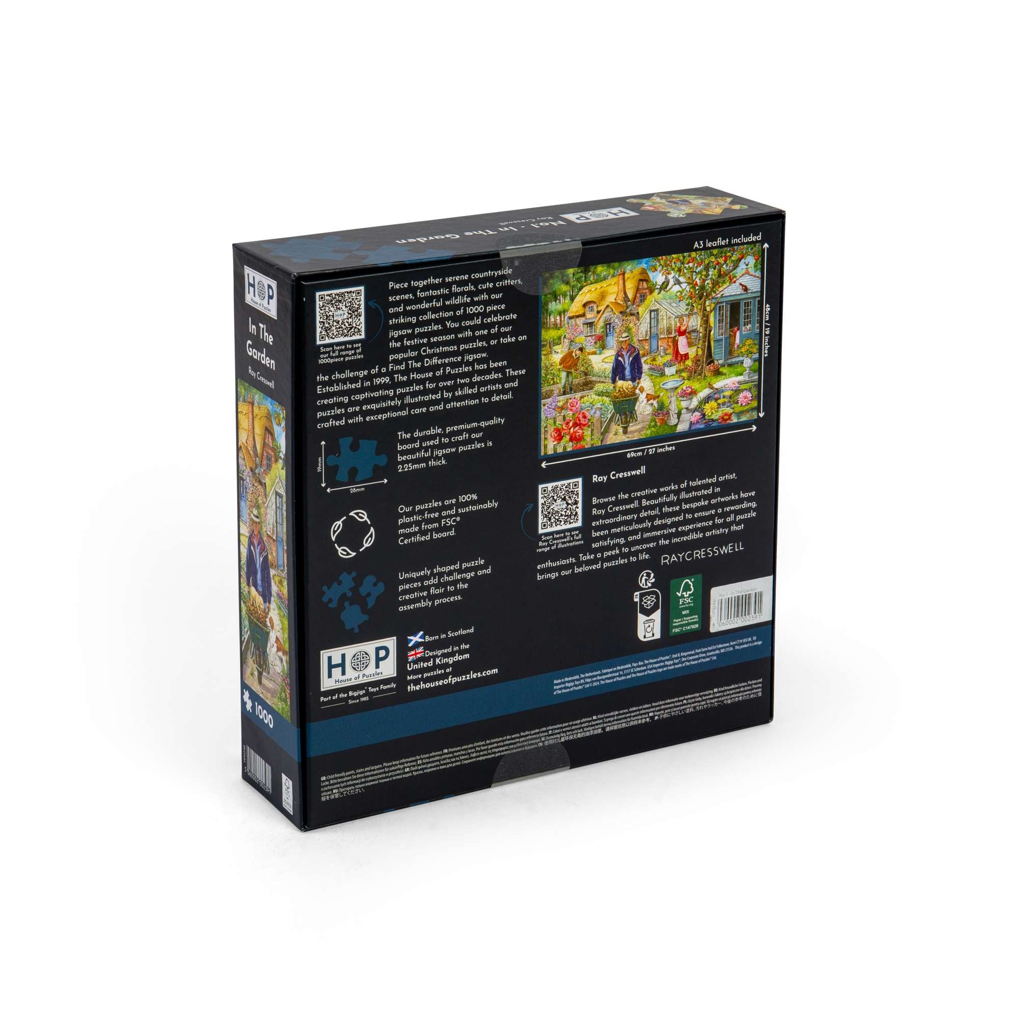 No.1 In The Garden 1000 Piece | Thatched Building Jigsaw | House