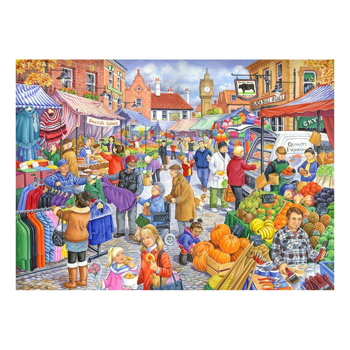 Market Day - BIG 250 Piece Jigsaw Puzzle