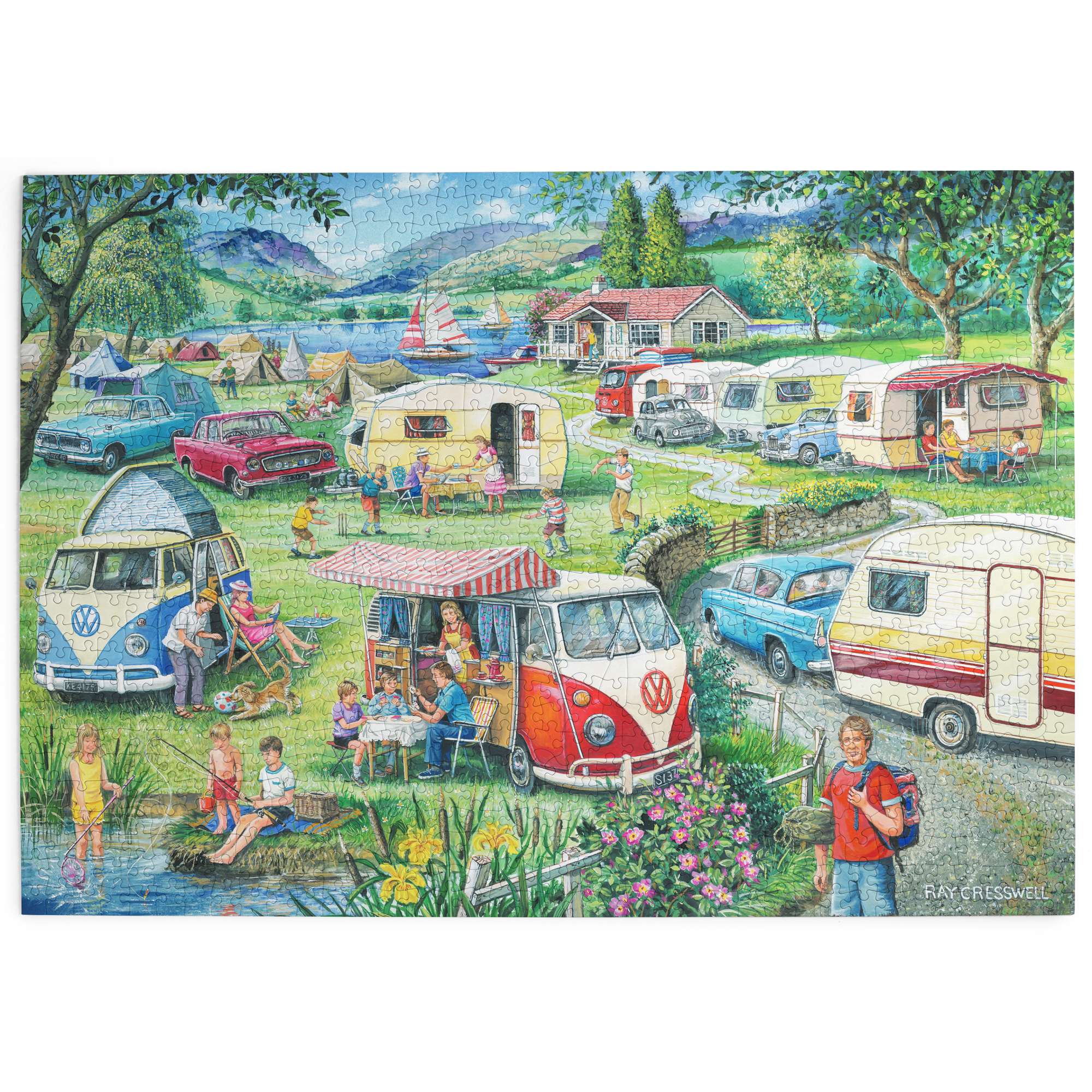 Happy Holidays 1000 Piece | Camping Jigsaw | House of Puzzles