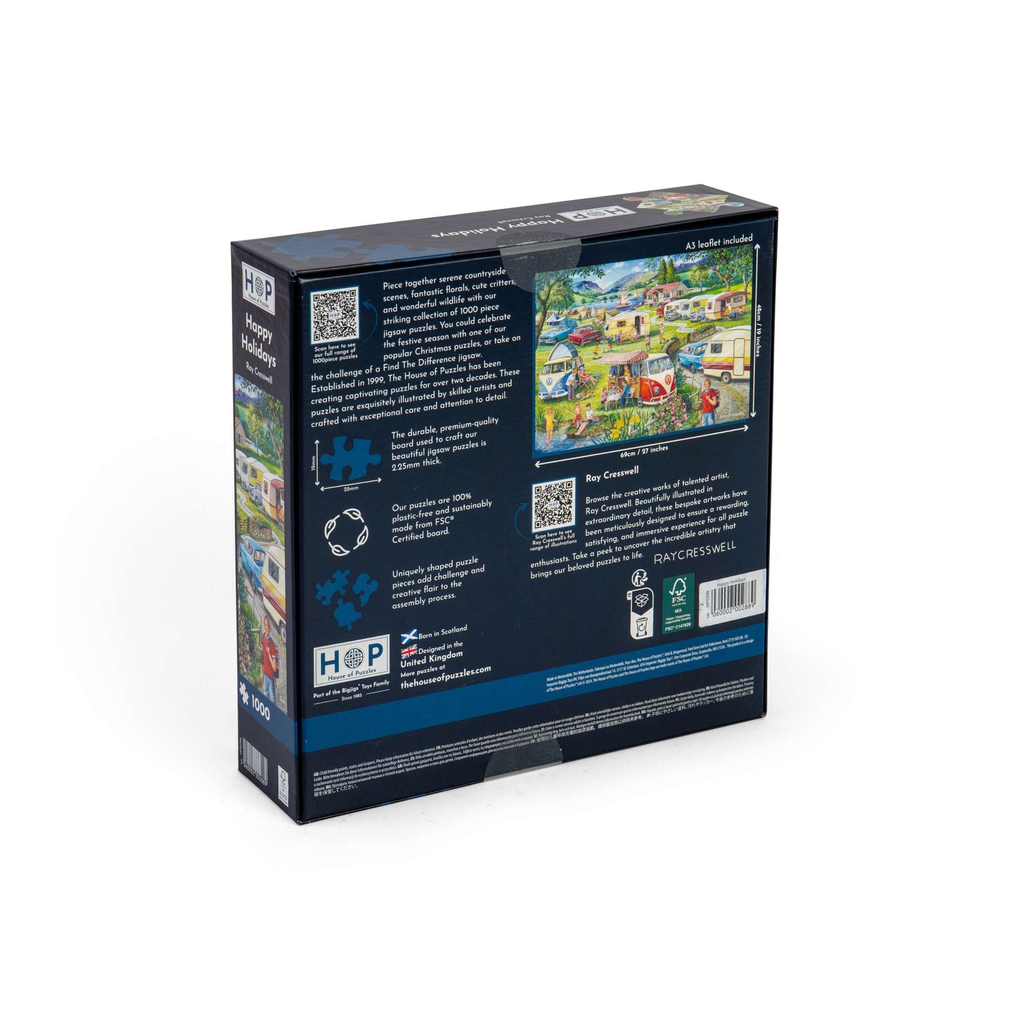 Happy Holidays 1000 Piece | Camping Jigsaw | House of Puzzles