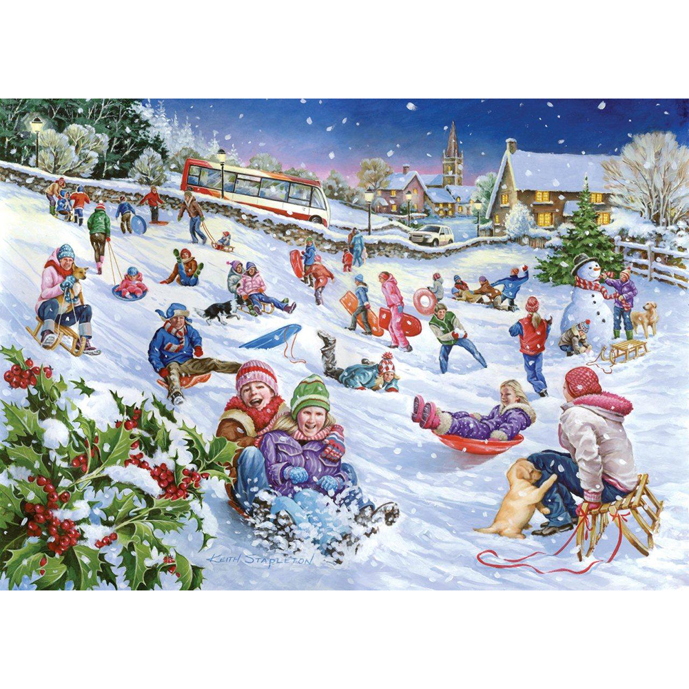 Sledging 1000 Piece Jigsaw Puzzle House Of Puzzles The House Of