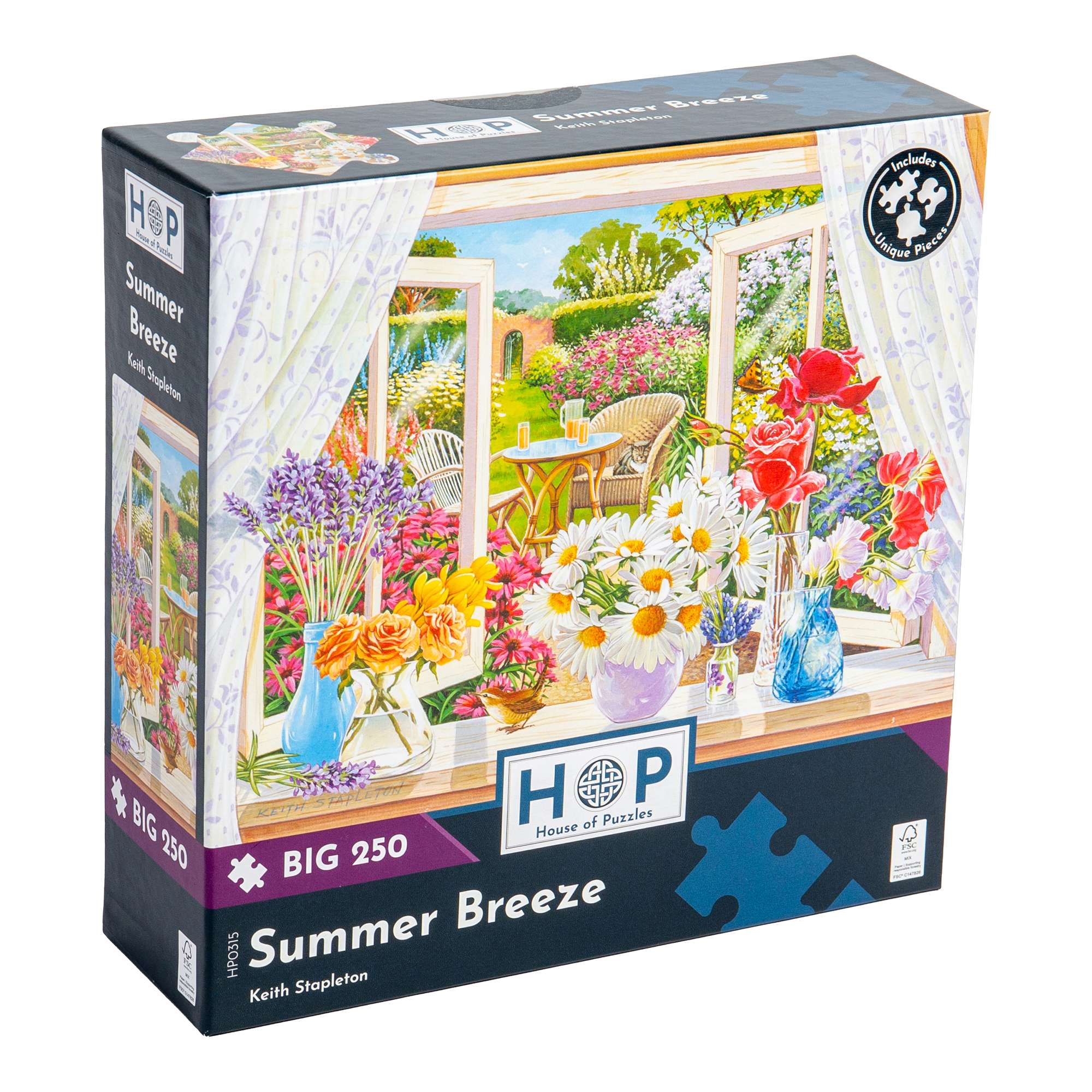 Summer Breeze BIG 250 | Garden & Flowers Jigsaw | House of Puzzles