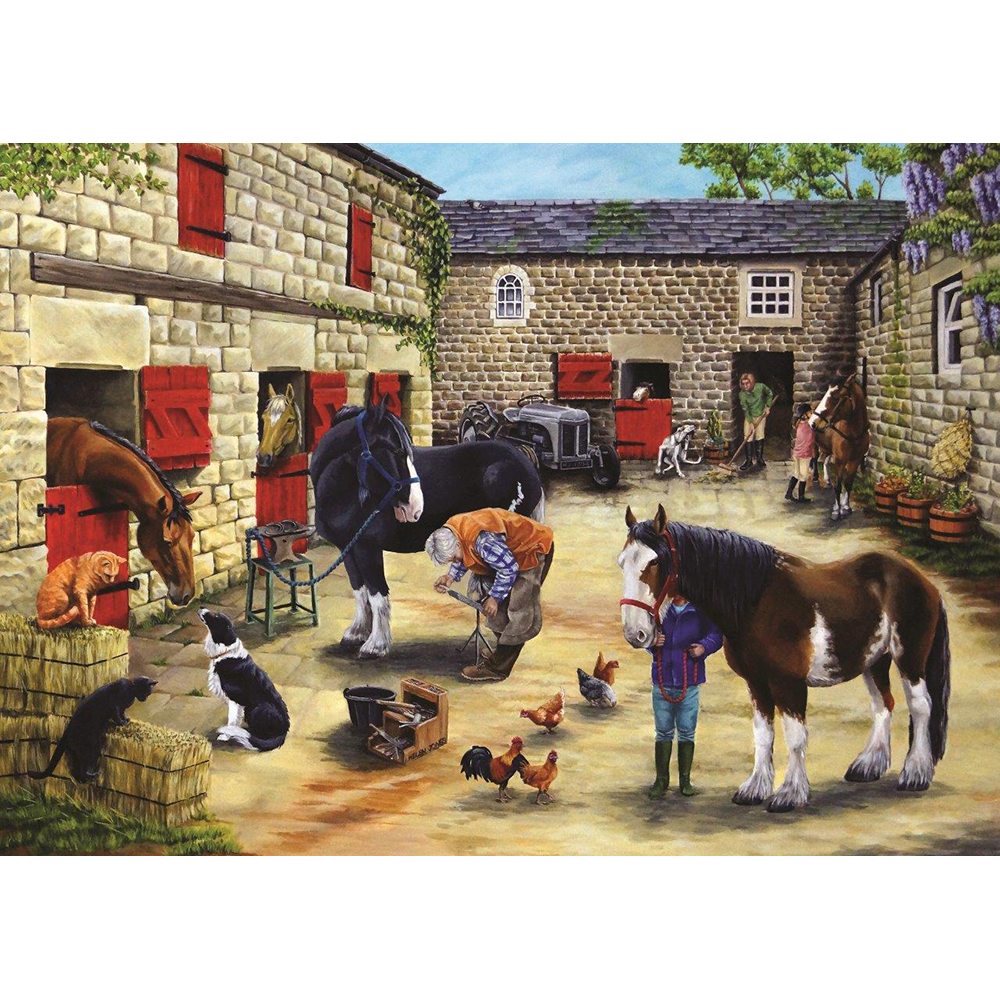 Farrier's Visit - 500 Piece Jigsaw Puzzle