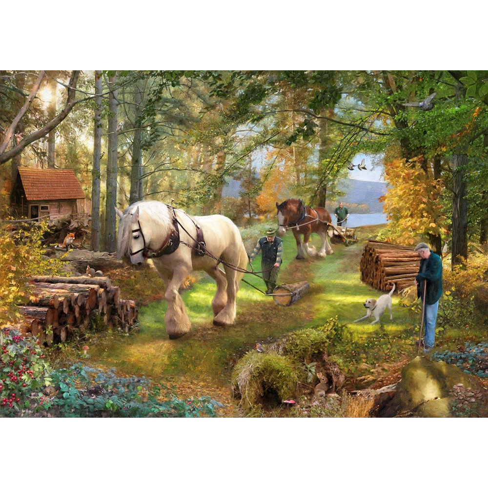 Horse Power - 500 Piece Jigsaw Puzzle