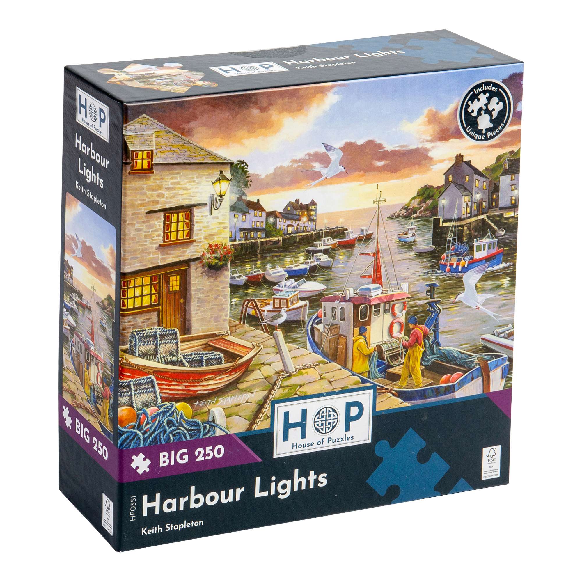 Harbour Lights BIG 250 | Seaside Jigsaw Puzzle | House of Puzzles Harbour Lights BIG 250 | Seaside Jigsaw Puzzle | House of Puzzles