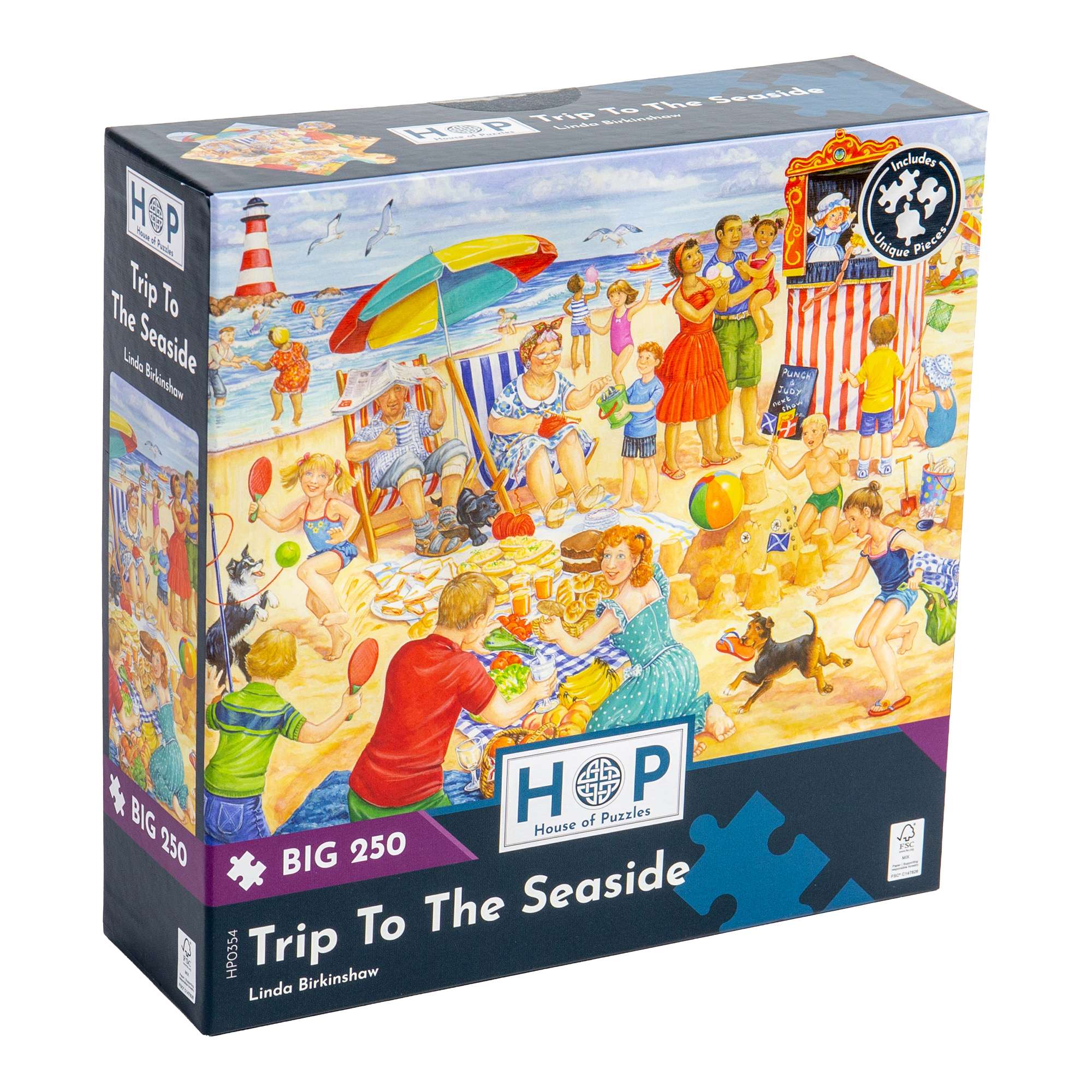 Trip To The Seaside BIG 250 | Seaside Jigsaw | House of Puzzles