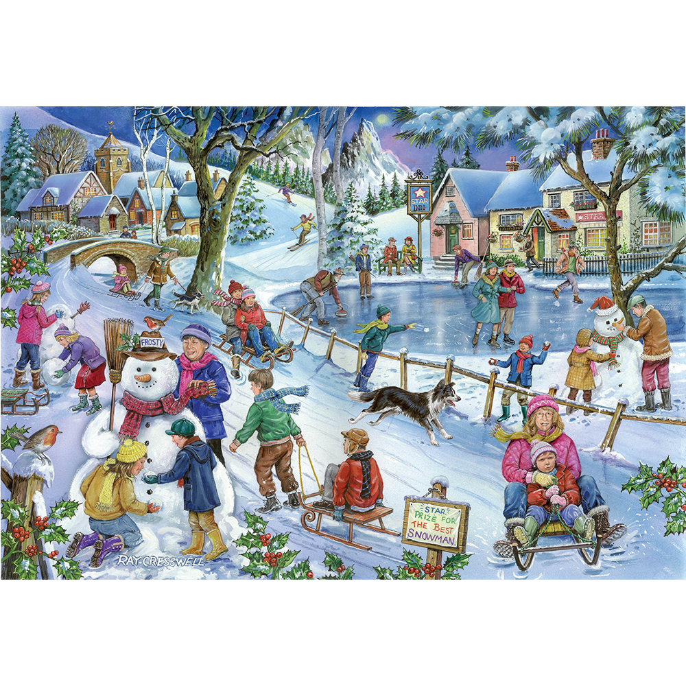 No.9 - Frosty & Friends - 1000 Piece Jigsaw Puzzle