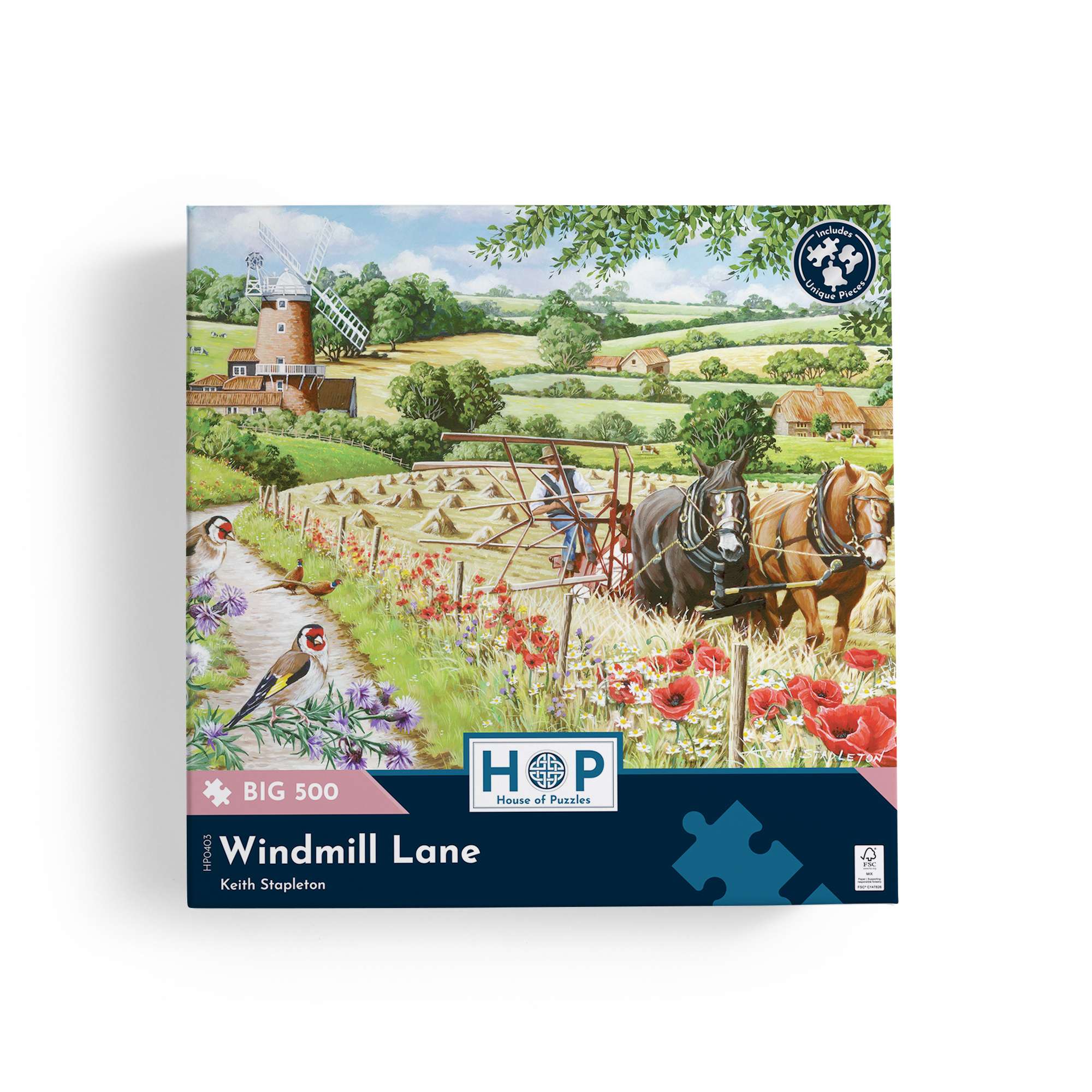 Windmill Lane BIG 500 | Farm Jigsaw Puzzle | House of Puzzles