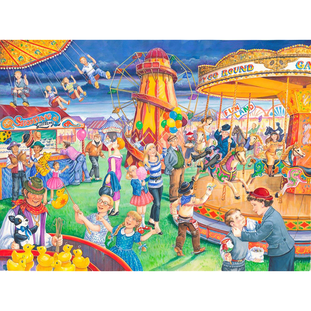 Fairground Rides - BIG 250 Piece Jigsaw Puzzle