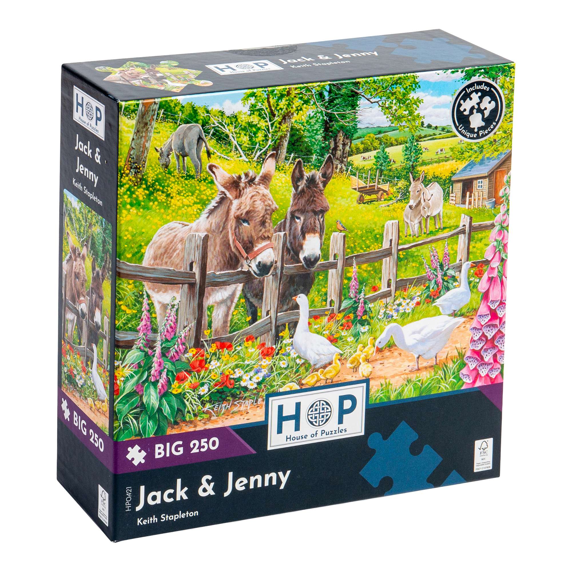 Jack & Jenny BIG 250 | Farm Jigsaw Puzzle | House of Puzzles