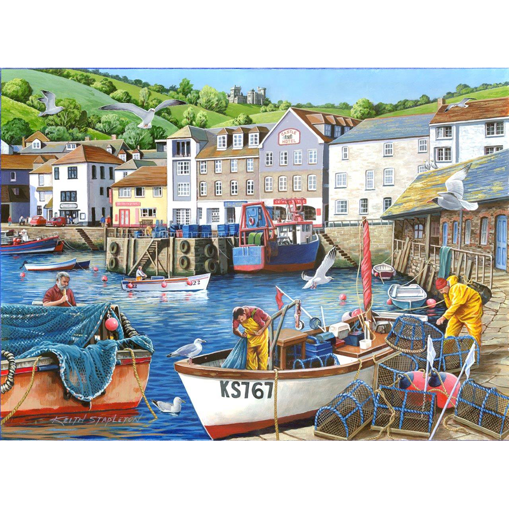 No.12 - Busy Harbour - 1000 Piece Jigsaw Puzzle