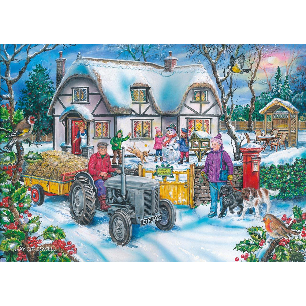 Holly Cottage - 1000 Piece Jigsaw Puzzle