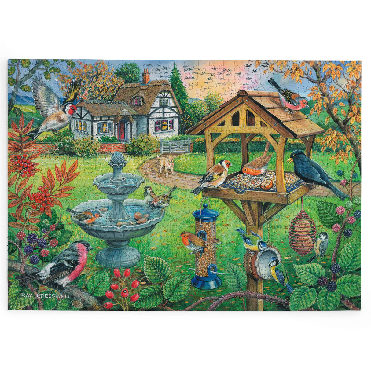 Bird Table - BIG 500 Piece Jigsaw Puzzle