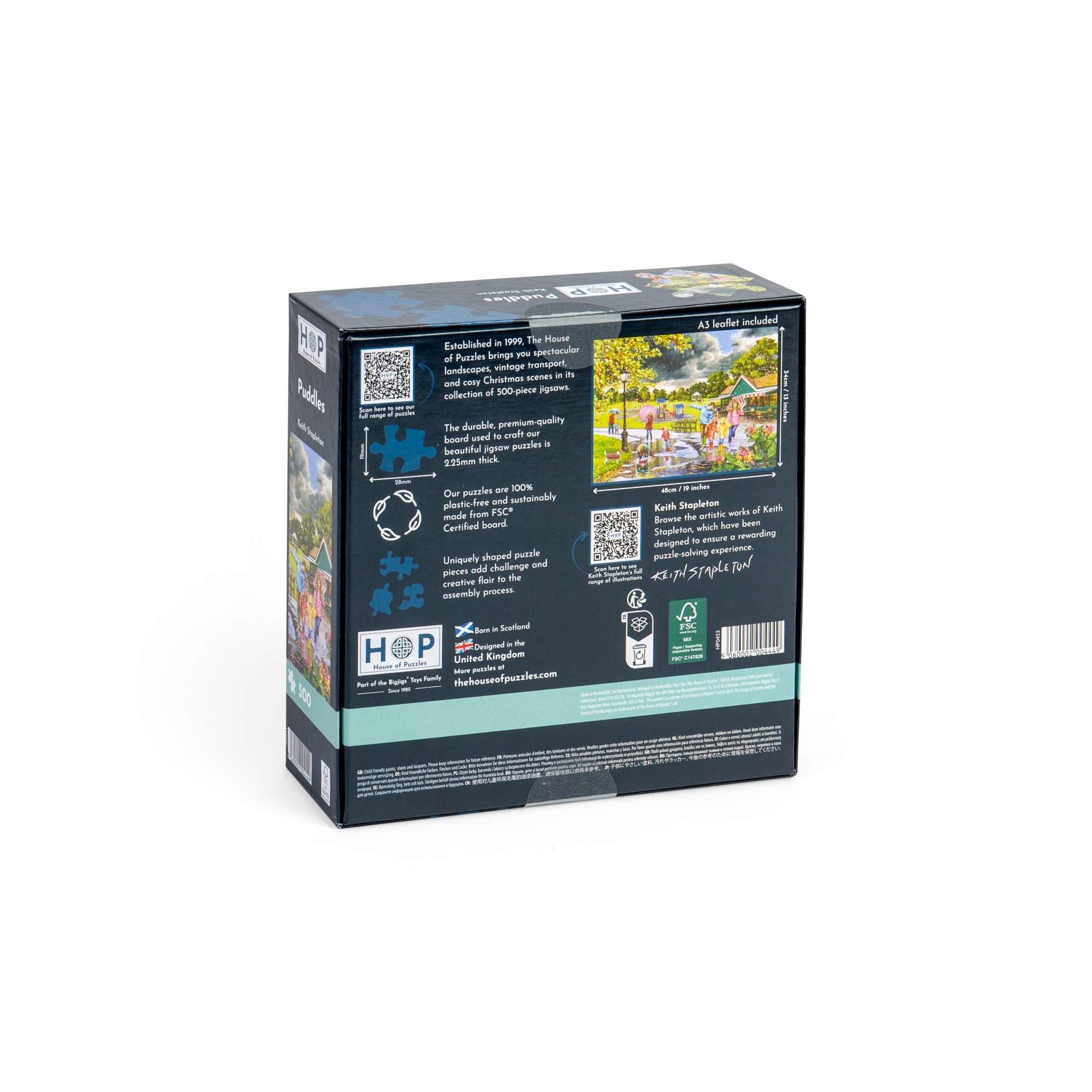 Puddles 500 Piece | Animals and Wildlife Jigsaw | House of Puzzles
