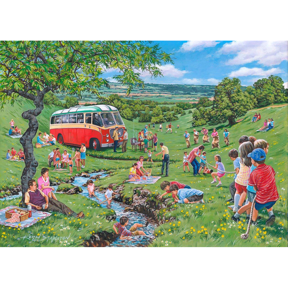 Sunday Picnic - BIG 250 Piece Jigsaw Puzzle