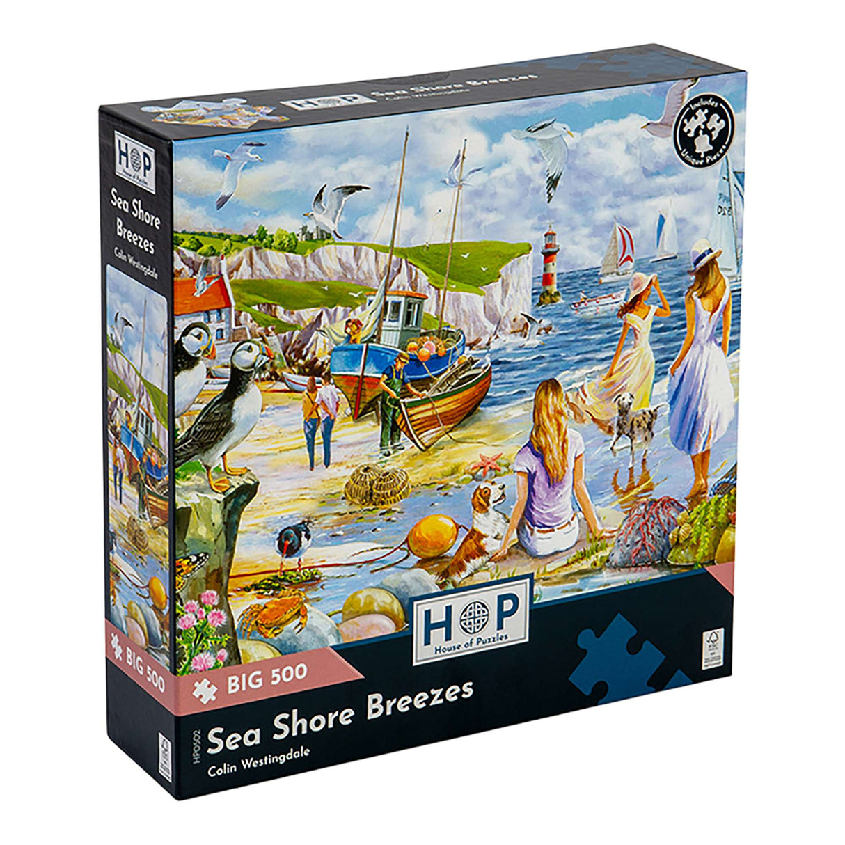 Sea Shore Breezes - BIG 500 Piece Jigsaw Puzzle