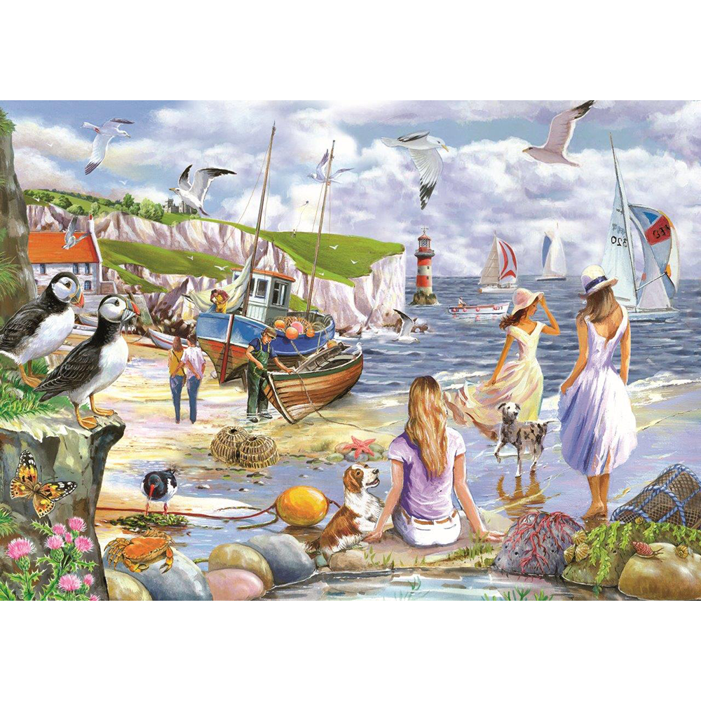 Sea Shore Breezes - BIG 500 Piece Jigsaw Puzzle